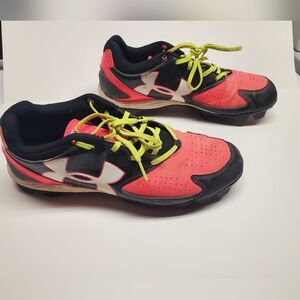 Under Armour Womens Pink, Lime and Black Cleats Size 11